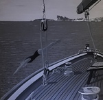 Carole Stern, hyperréaliste, voilier, mat